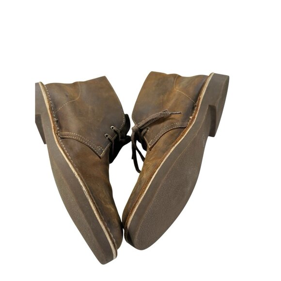 Clarks Originals Men 8M Brown Nubuck Leather Chukka Lace Up  Ankle Desert Boots